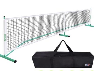 GSE Games & Sports Portable Outdoor Pickleball Net, stand w/ Carry Bag