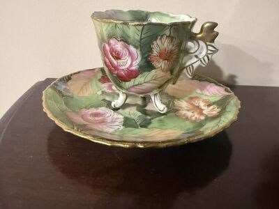 Chubu China Demitasse Cup/Saucer Occupied Japan