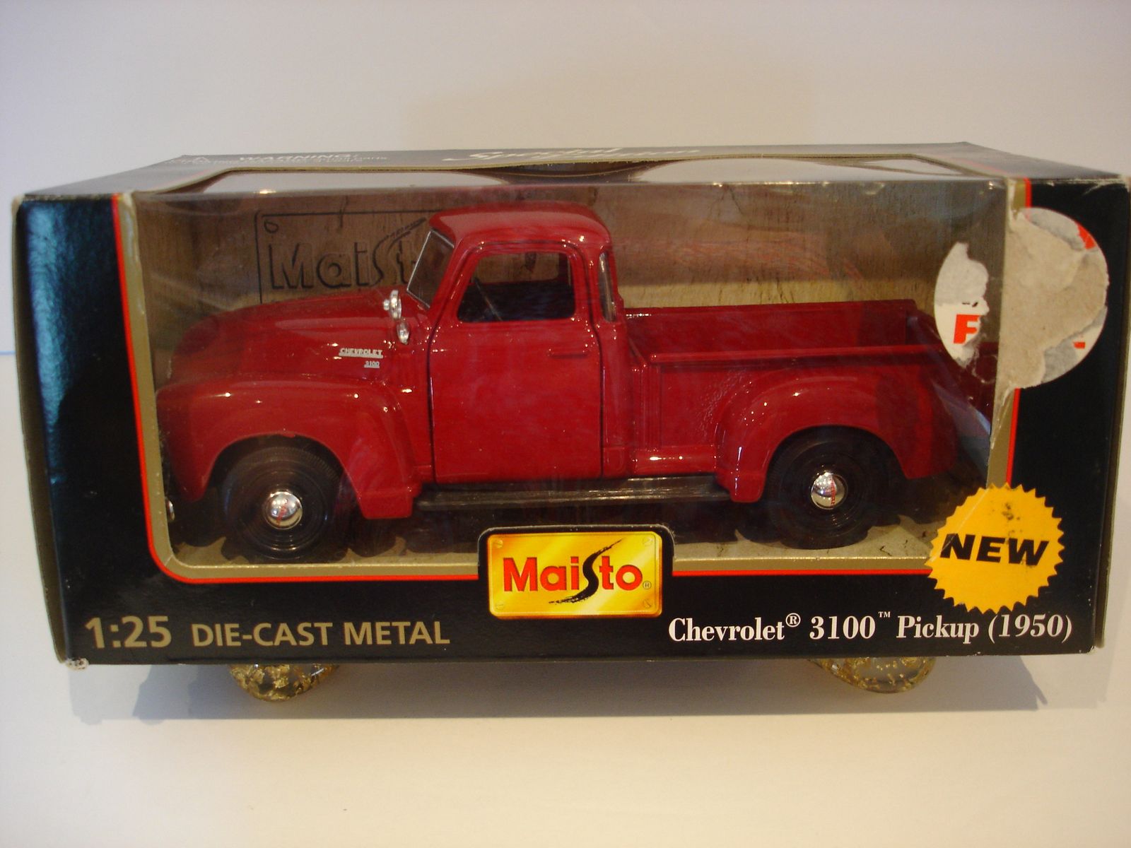 Maisto Special Edition 1:25 Die-Cast Metal 1950 Chevrolet 3100 Pickup Truck Model New