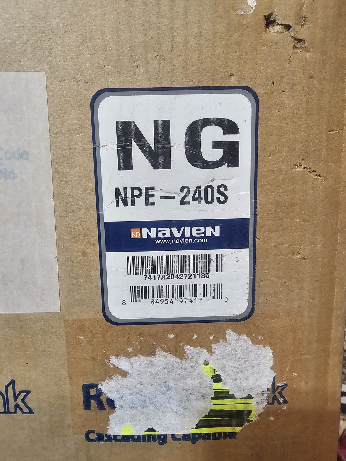 Navien NPE-240S Model Natural Gas or Propane On Demand Water Heat