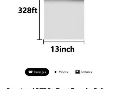 Pro colored DTF film roll