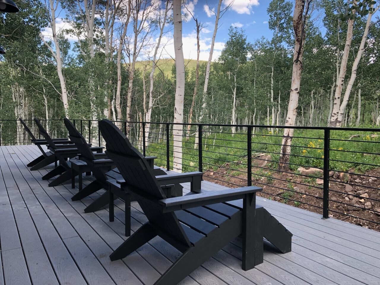 New ADIRONDACK CHAIR and Table Set Hand Made Local Wood Footrest Planters Fire Pit Furniture Outdoor Patio Porch Deck Chairs