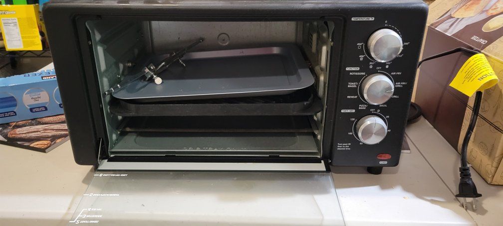 PowerXL B-AFO-002G 1500W Air Fryer Grill Toaster Oven - Black