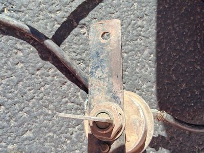 Old RV / Camper On Off Power Switch & Battery Cable.