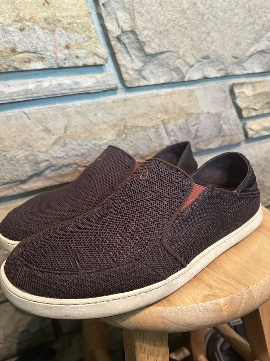 Men’s Olukai Nohea Mesh Slip-on / Mens 11 / Burnt Brown