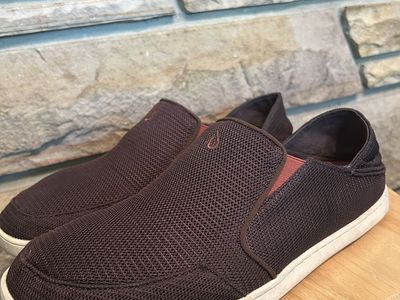 Men’s Olukai Nohea Mesh Slip-on / Mens 11 / Burnt Brown
