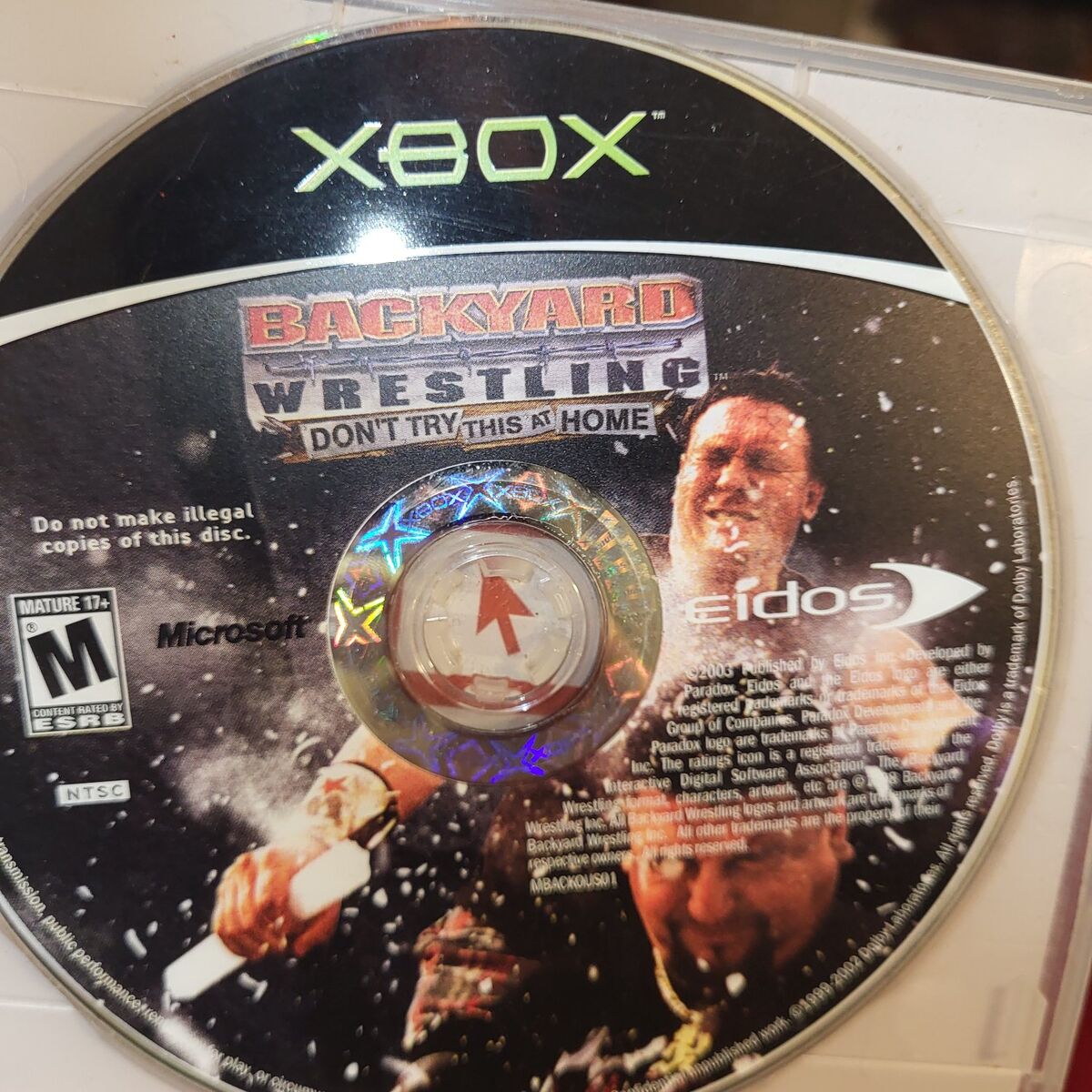 XBox Back Yard Wresteling Disk