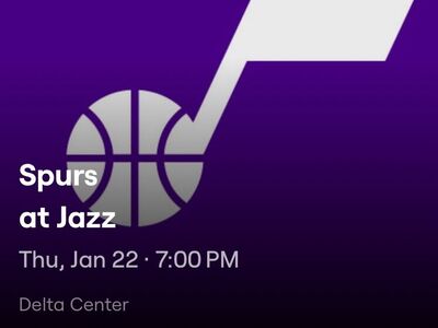 1-8 Aísle Utah Jazz San Antonio Spurs Tickets