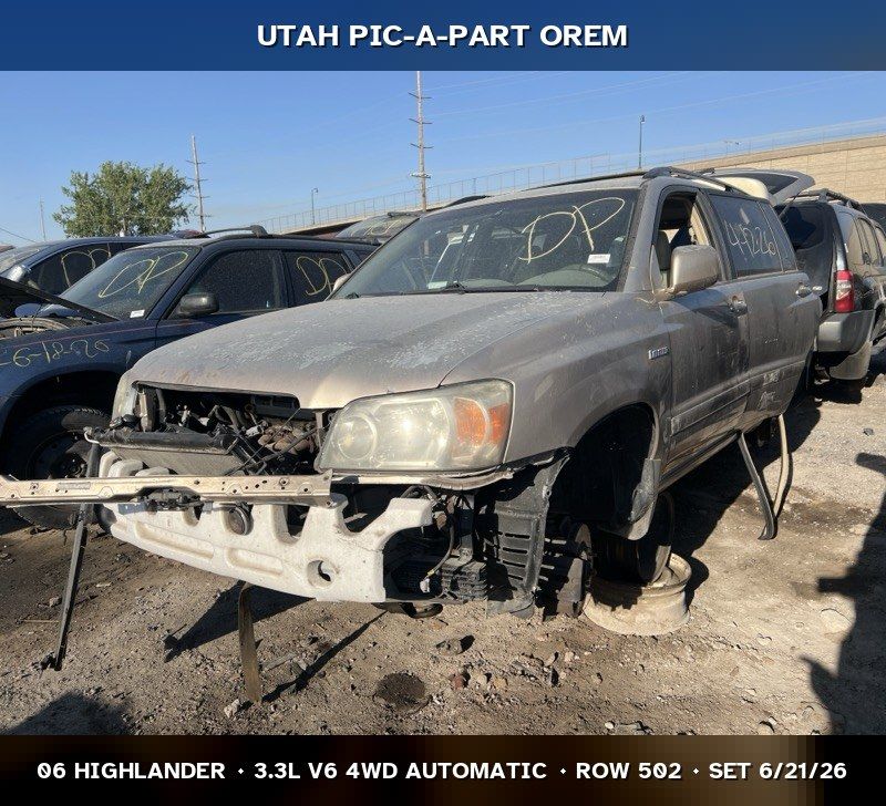 2006 Toyota Highlander Parts - UTPAP Orem