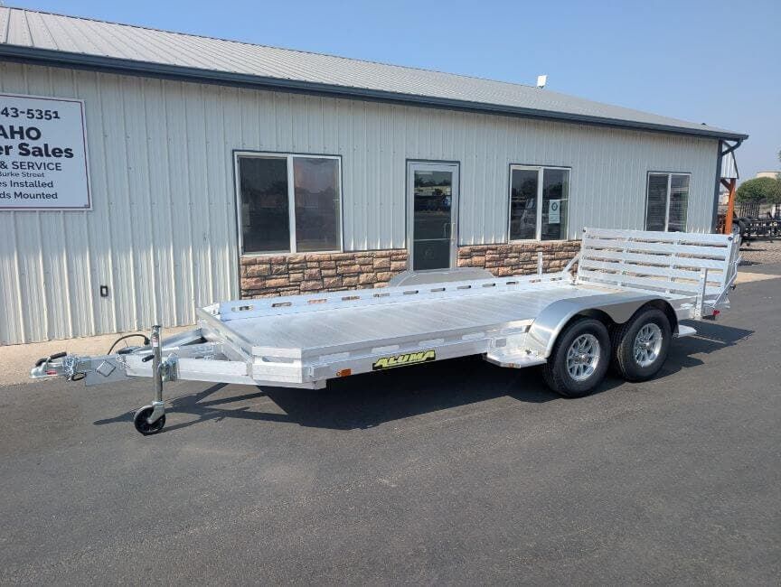 2027 Aluma 7816TA-BT 77x16 Tandem Axle Aluminum Utility Trailer 7K