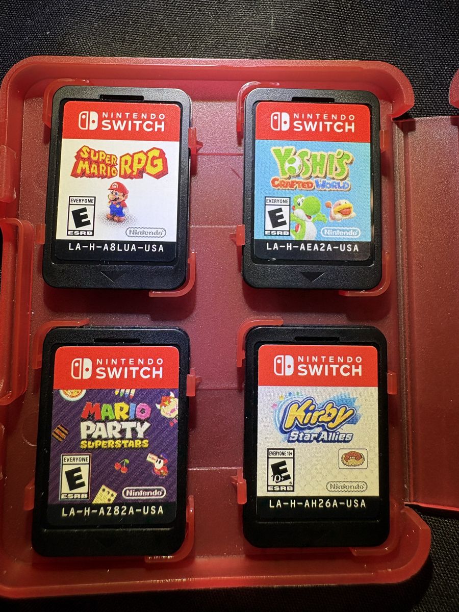Nintendo Switch Game Lot: Super Mario RPG, Yoshi's Crafted World, Mario Party Superstars, Kirby Star Allies