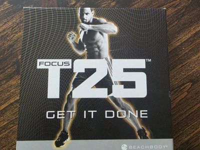 Beachbody FOCUS T25 Alpha & Beta Cycle Workout DVD Set with Calendar - Speed 1.0, 2.0 Total Body, Cardio