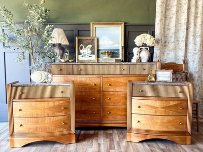 *FREE DELIVERY* Collezione Europa Contemporary/Modern Dresser/Credenza and Nightstands