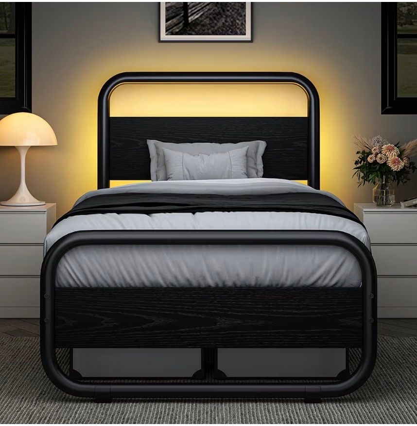 Light Up Twin Bed w/Mattress