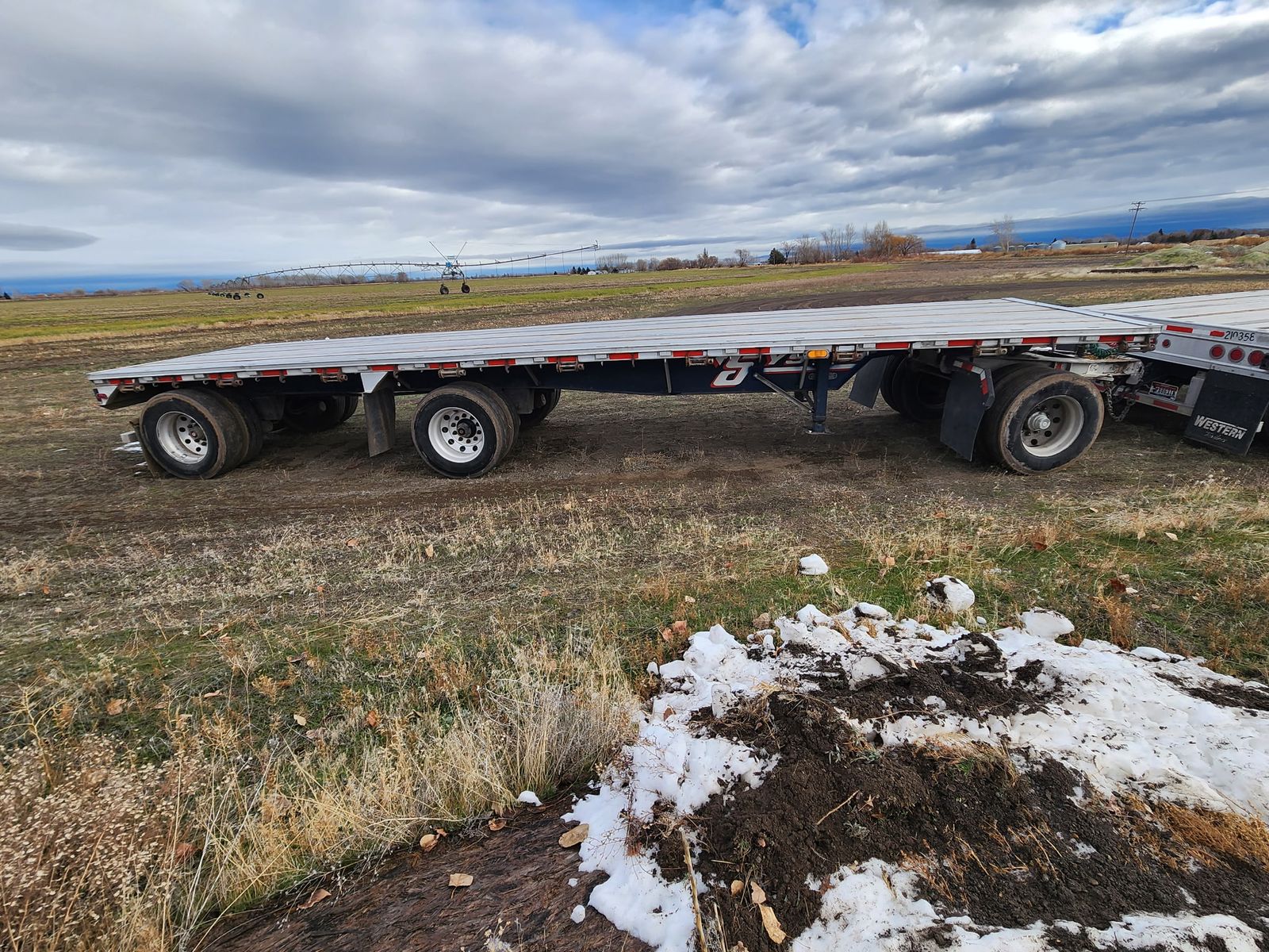 2008 & 2006 Flatbed/Drop Deck Trailer Combo with Dolly