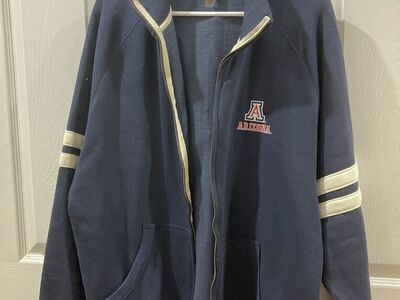 Blue University of Arizona Zip UpTraining Jacket