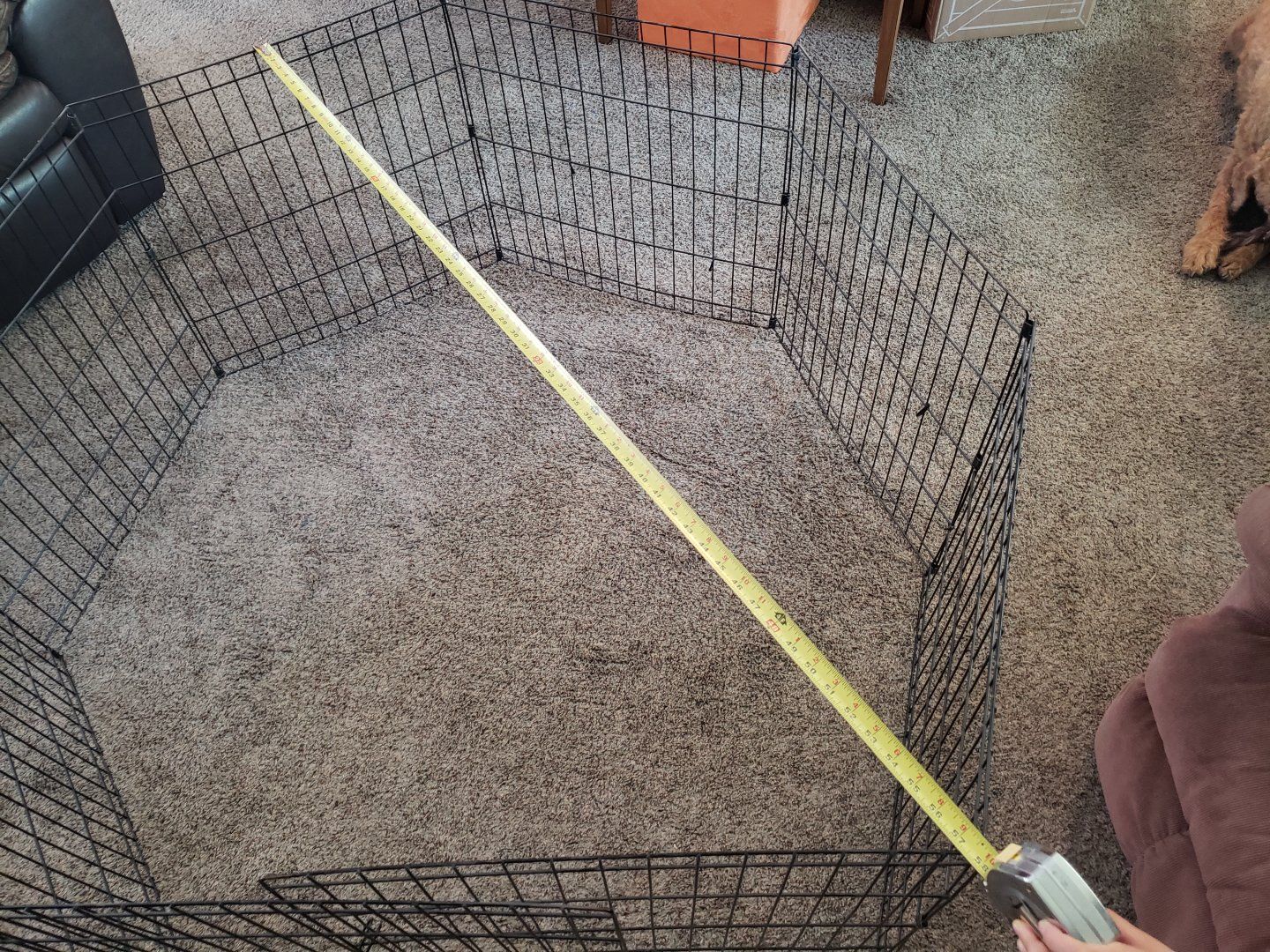 Metal Pet Exercise Pen Playpen 24" Height - Black 8 panels 