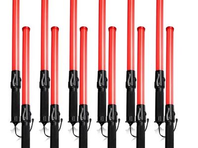 12 Pcs Light Up Signal Traffic Wand