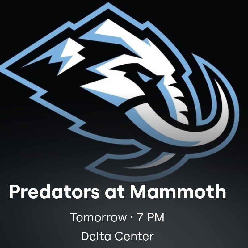Mammoth vs Predators tickets April 9th