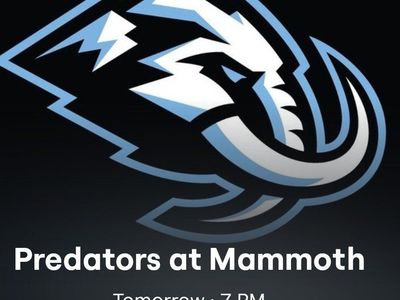 Mammoth vs Predators tickets April 9th