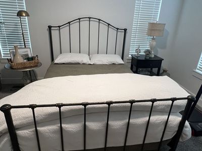 Pottery Barn Queen Metal Bed Frame – Dark Bronze / Antique Iron