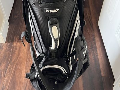 Vivint Golf Stand Bag - Black/White - Excellent Co