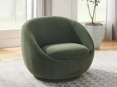 BHG Mira Olive Green Swivel Chair