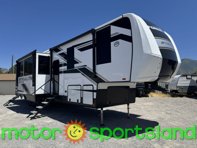 2025 Forest River Stealth 4114GX Toy Hauler Garage U-Shaped Dinette Outdoor Kitchen