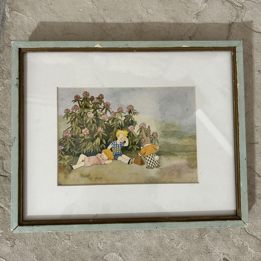 Vintage Framed Velveteen Rabbit