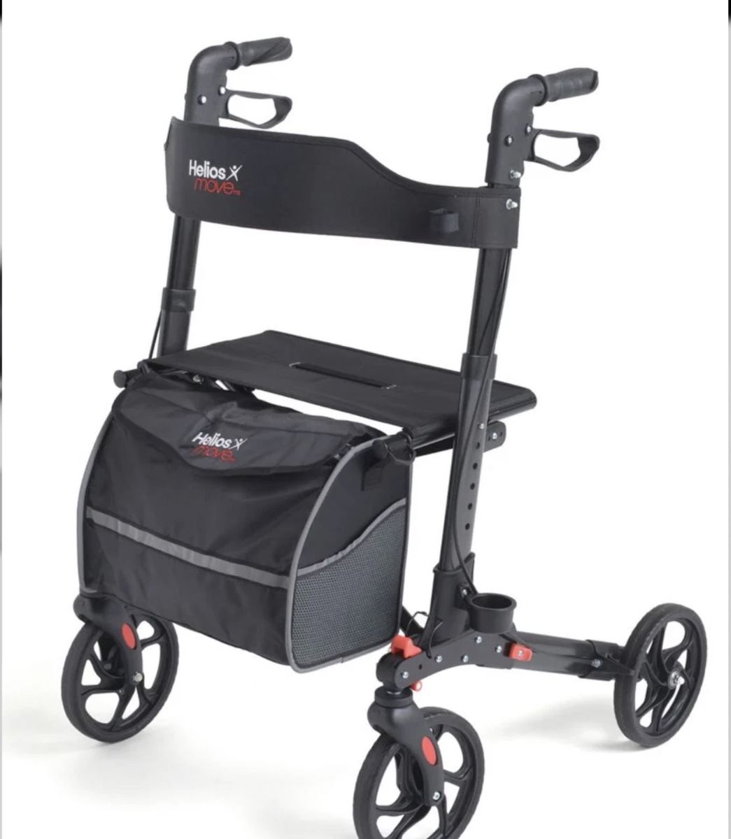 Helios Move Deluxe Edition 4-Wheel Walker BLUE