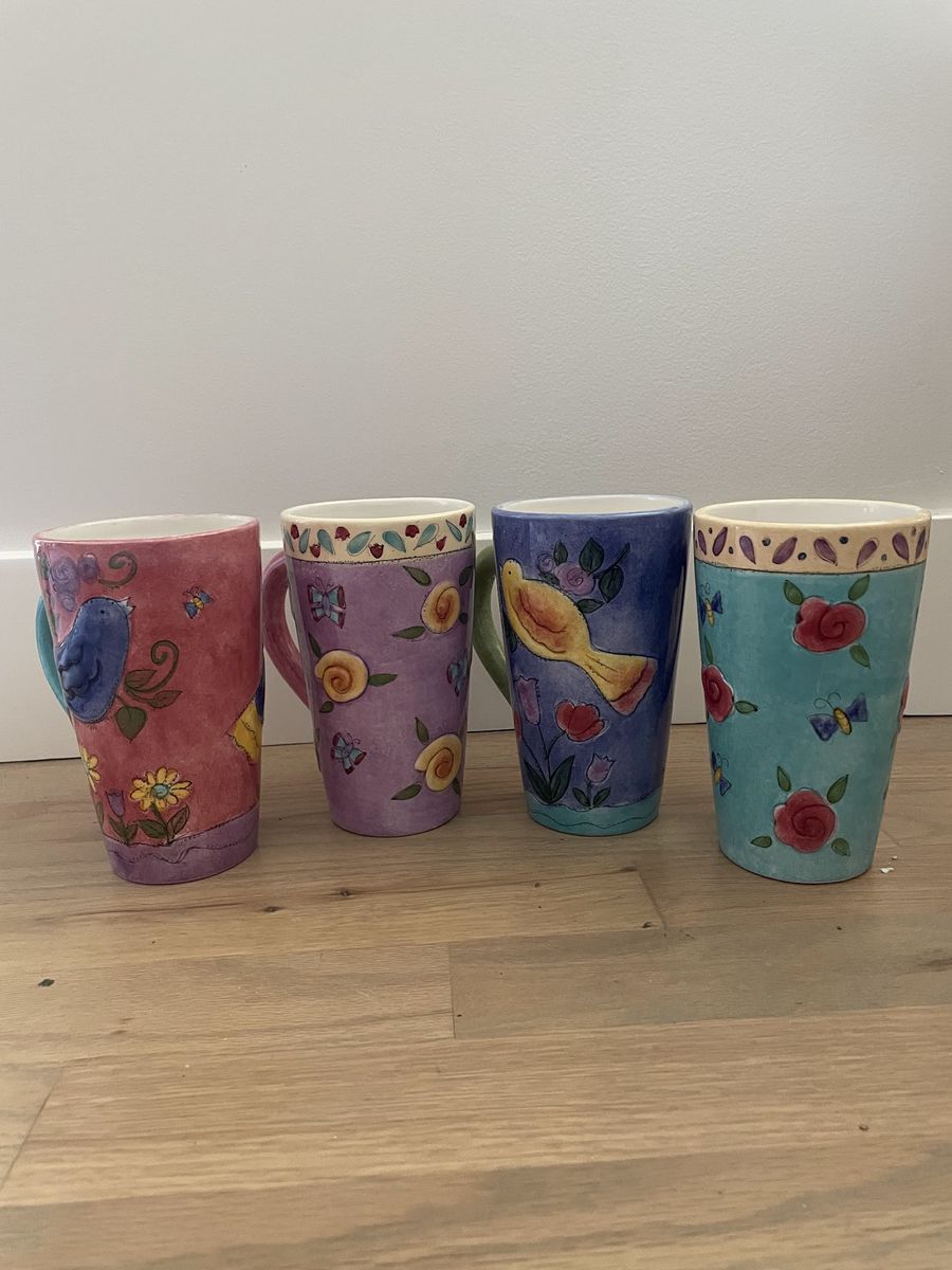 Birds and the Bees Latte Mugs by Sango