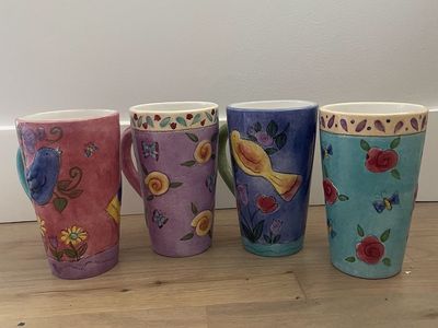 Birds and the Bees Latte Mugs by Sango