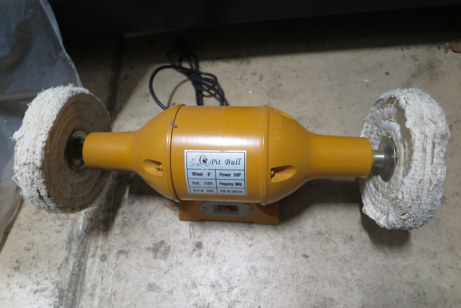 pit bull polishing/buffer machine/bench polishing machine