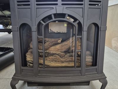 American Hearth Empire cast iron gas fireplace stove