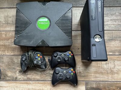 X Box and Playstation consoles with Games