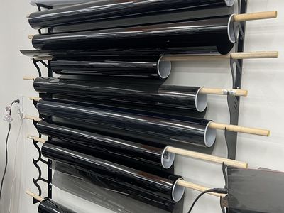 Vinyl and window film wall racks