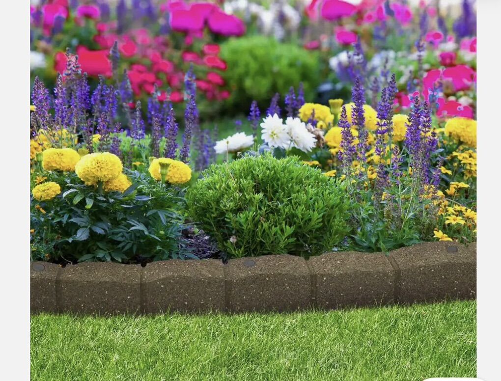 4 ft. Roman Stone Rubber Garden Edging