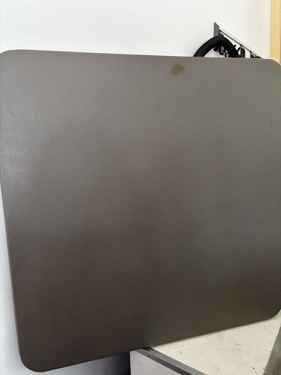 Two 34" Samsonite Folding Card Tables Brown and Blue