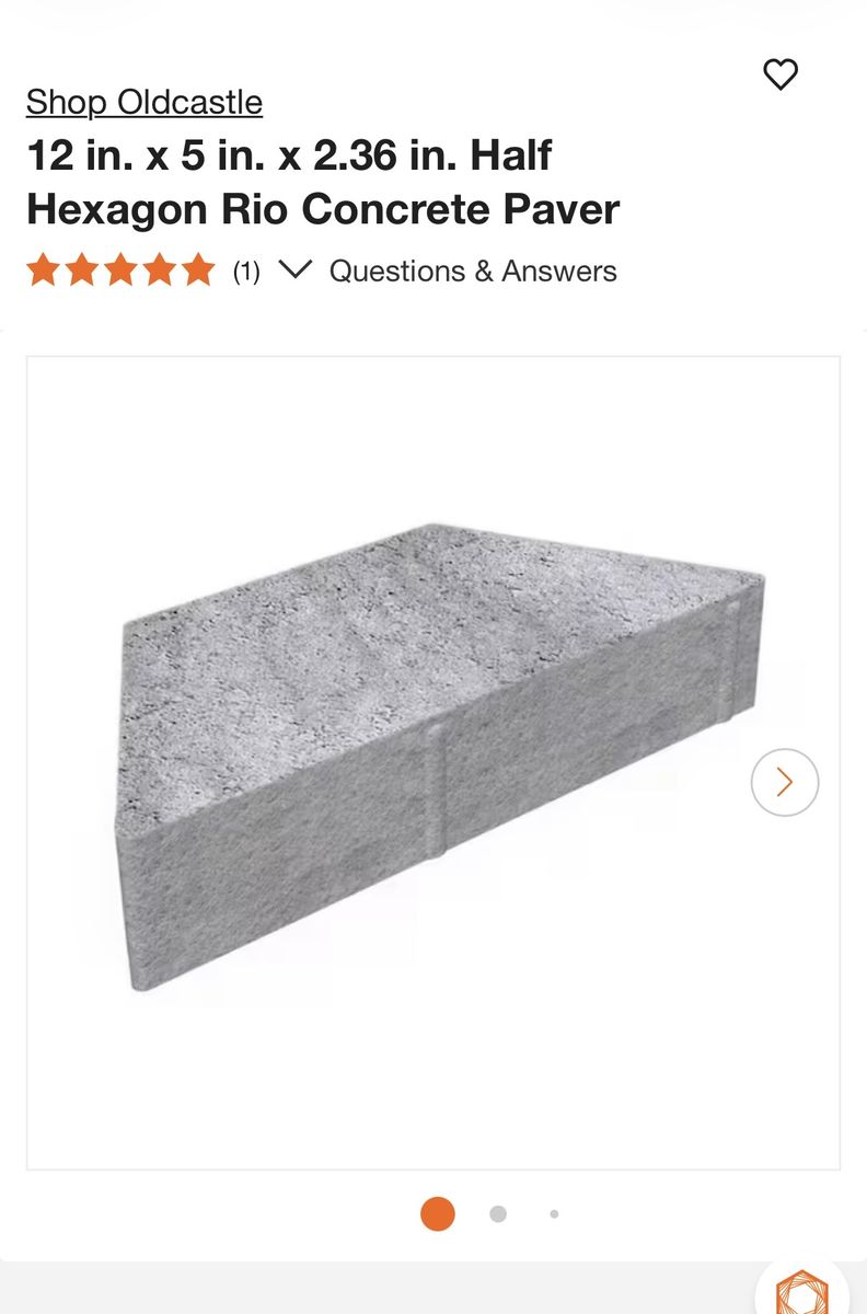 Hexagon Rio Concrete Pavers