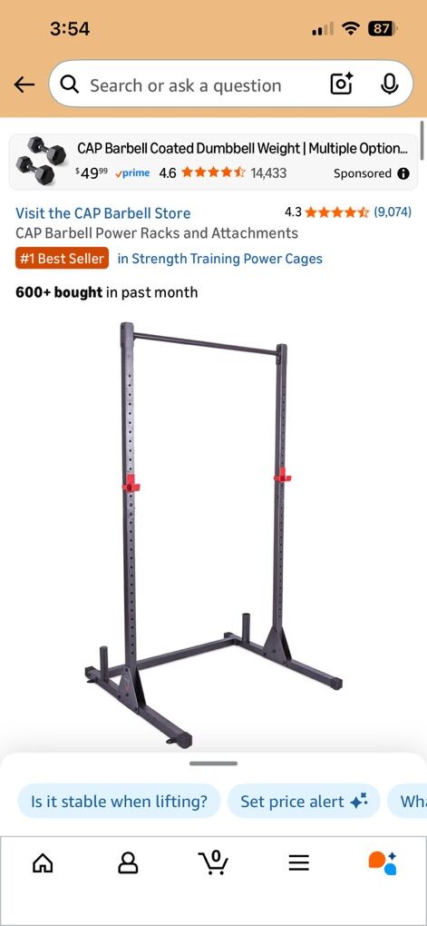 CAP Barbell Power Rack and Attachments