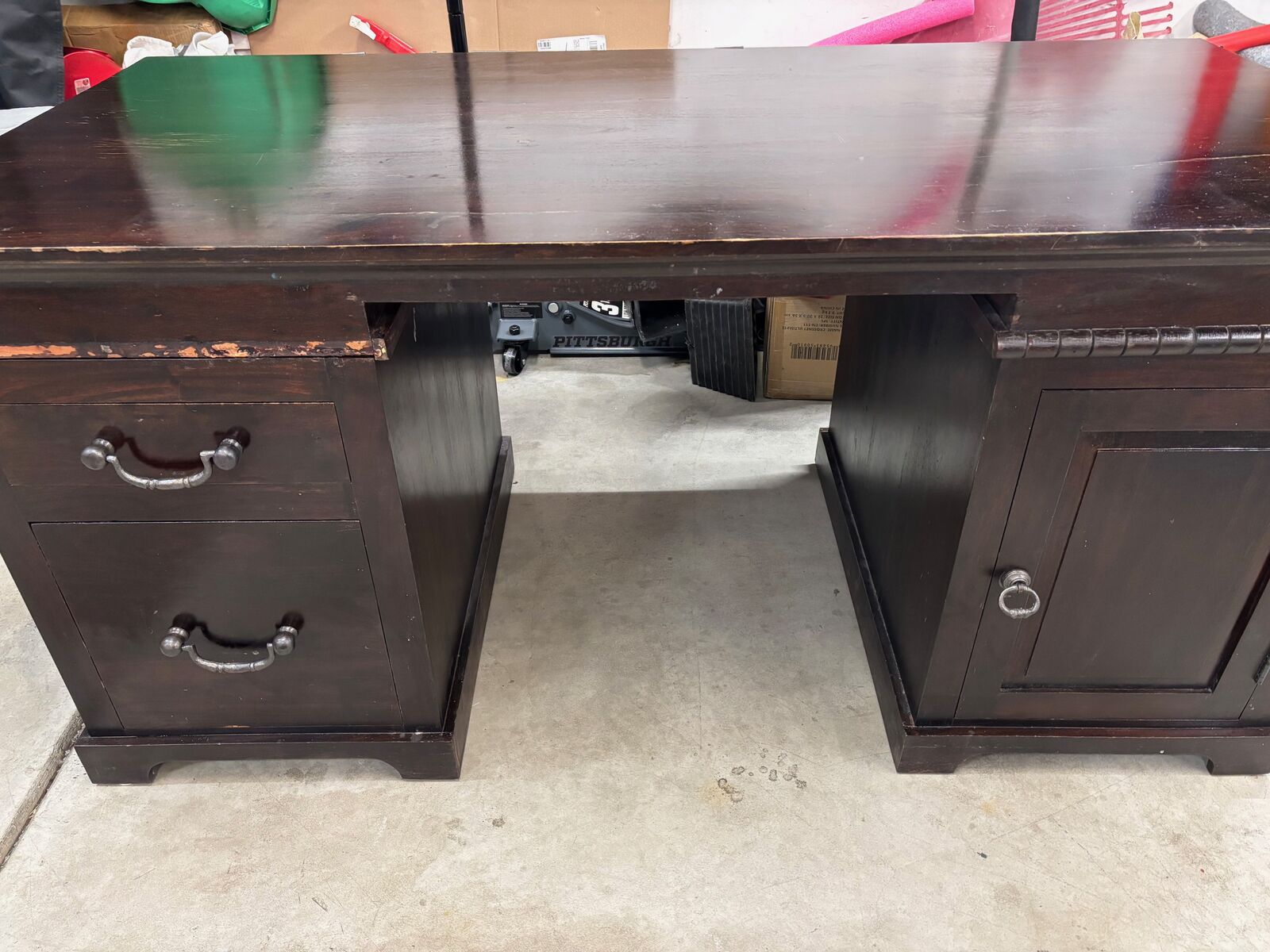 66" X 32" Solid Wood Office Desk