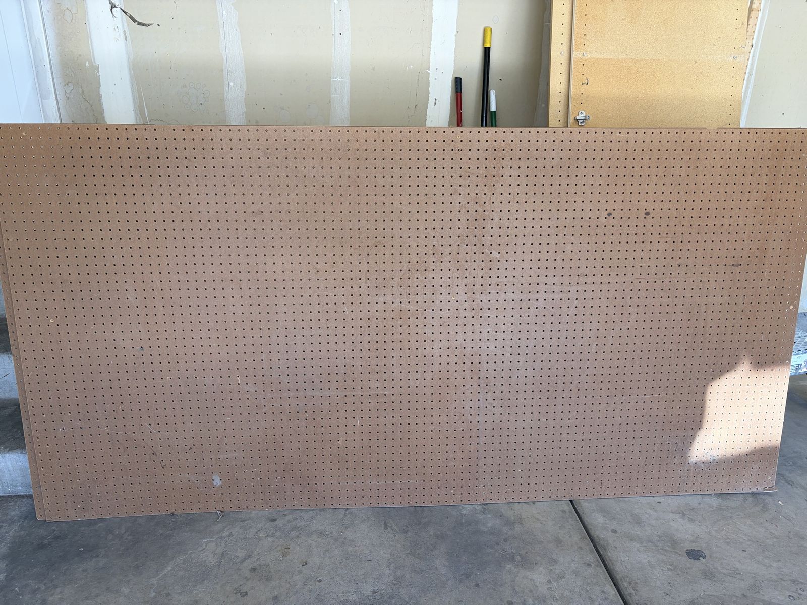 Large Pegboard Sheet - Versatile Storage & Organization Solution for Garage, Workshop, or Craft Room