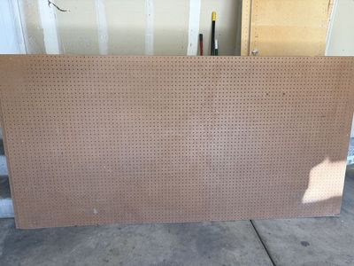Large Pegboard Sheet - Versatile Storage & Organization Solution for Garage, Workshop, or Craft Room