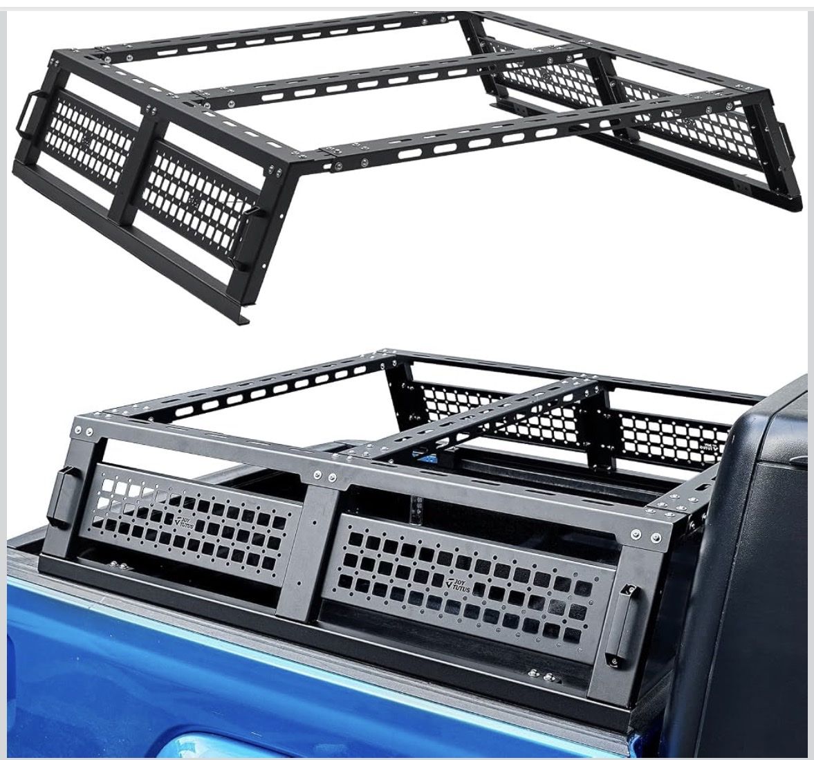 Joytutus Heavy Duty Overland Bed Rack - Compatible with Tacoma, Gladiator, Colorado