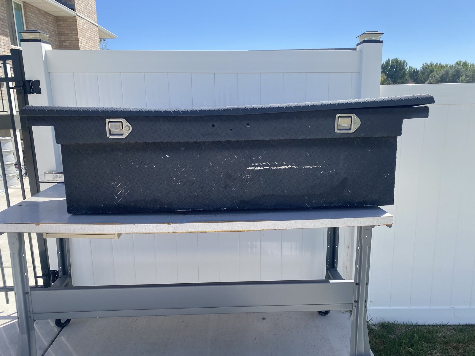 Black Diamond Plate Truck Tool Box - Used