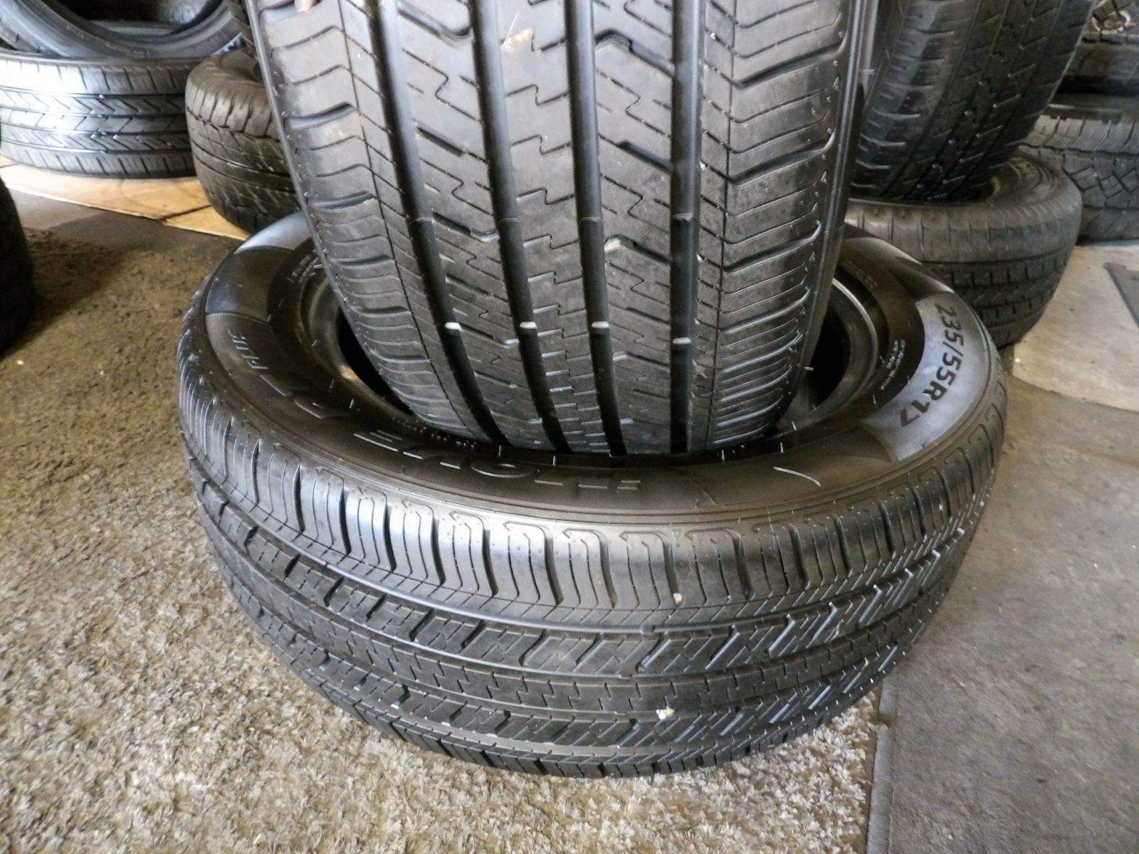 235/55R17 IRONMAN IMOVE PT PLUS PAIR OF TWO USED TIRES 