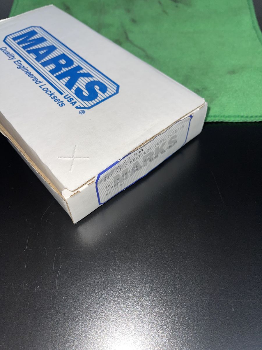 MARKS Mortise Lock Body 7FW/10A Satin BronzeRH/Rev