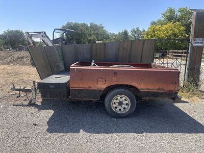 Custom Dodge Truck Bed Utility Trailer with Front Storage Box