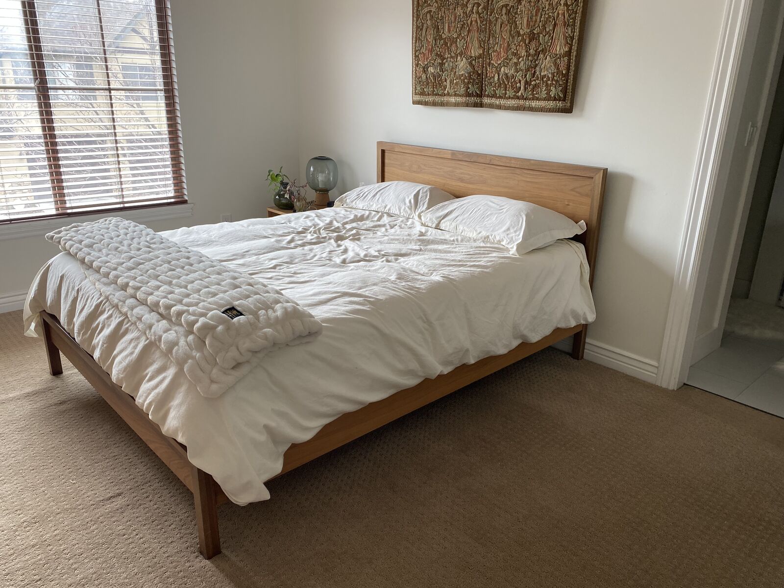 Gorgeous Scandinavian Bedroom Set with Matching Dresser and Nightstands