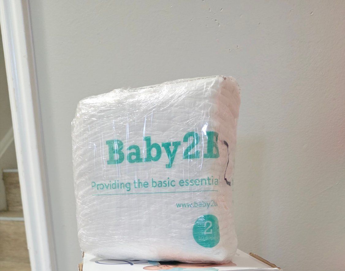 Baby2b Size 2 Diapers - 25 Count Pack, New/Unopened Baby Essentials